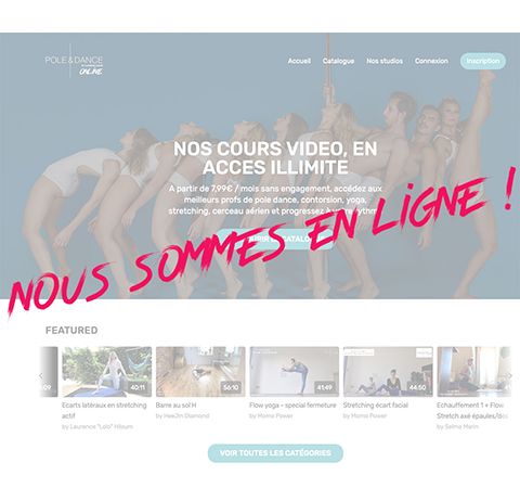 Pole & Dance Online: nous sommes en ligne!