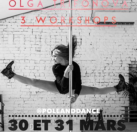 Olga Trifonova chez Pole & Dance les 30 et 31 mars
